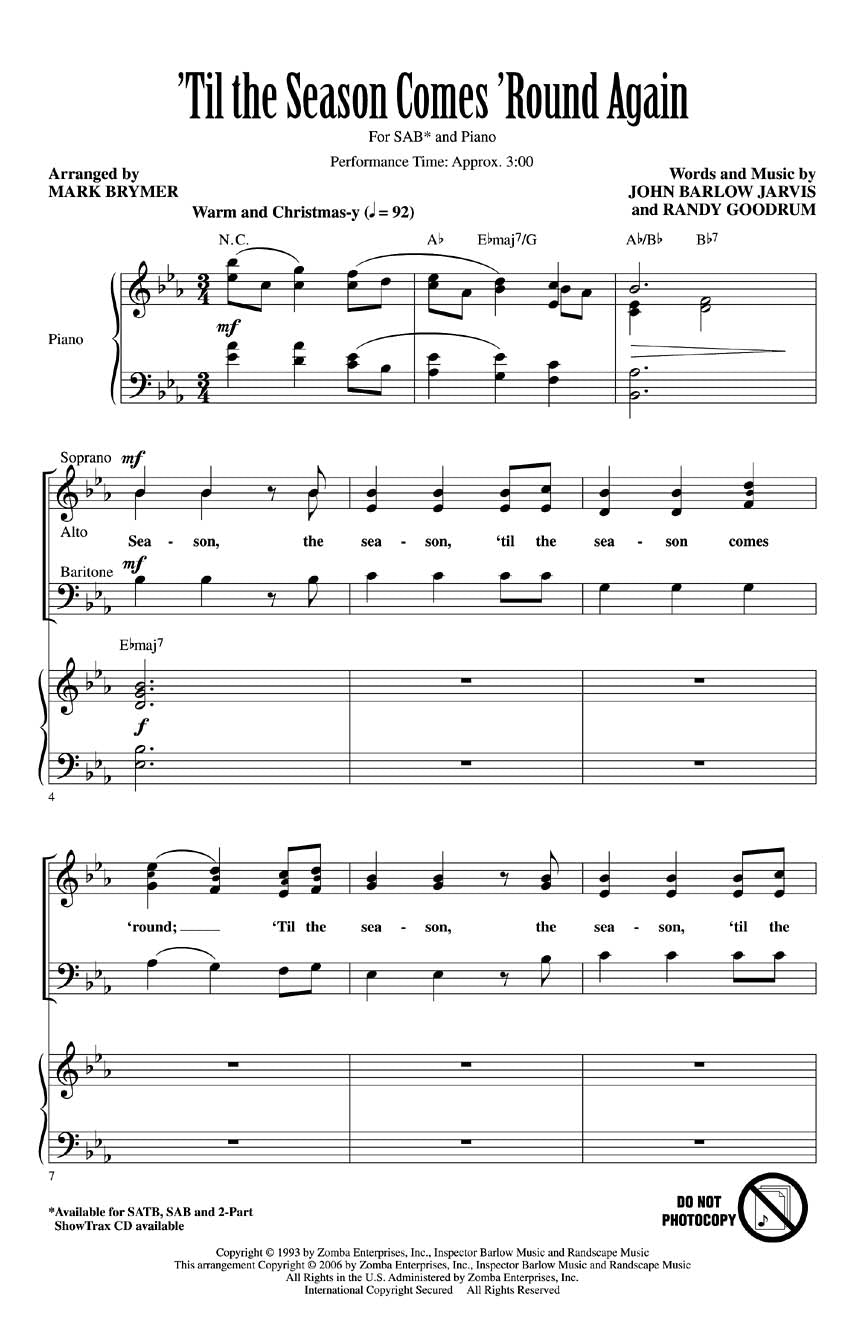 'Til the Season Comes 'Round Again - sample page 1