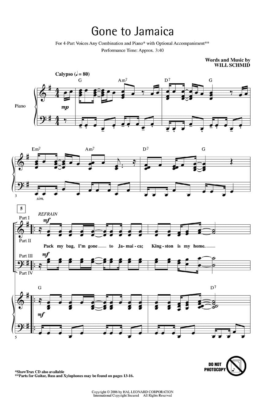 Gone to Jamaica - sample page 1