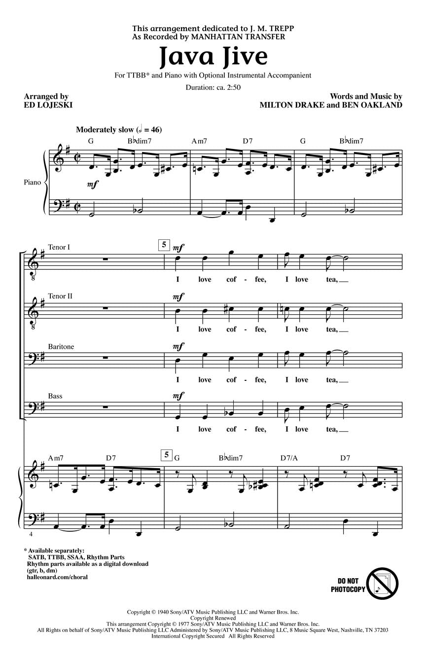 Java Jive - sample page 1