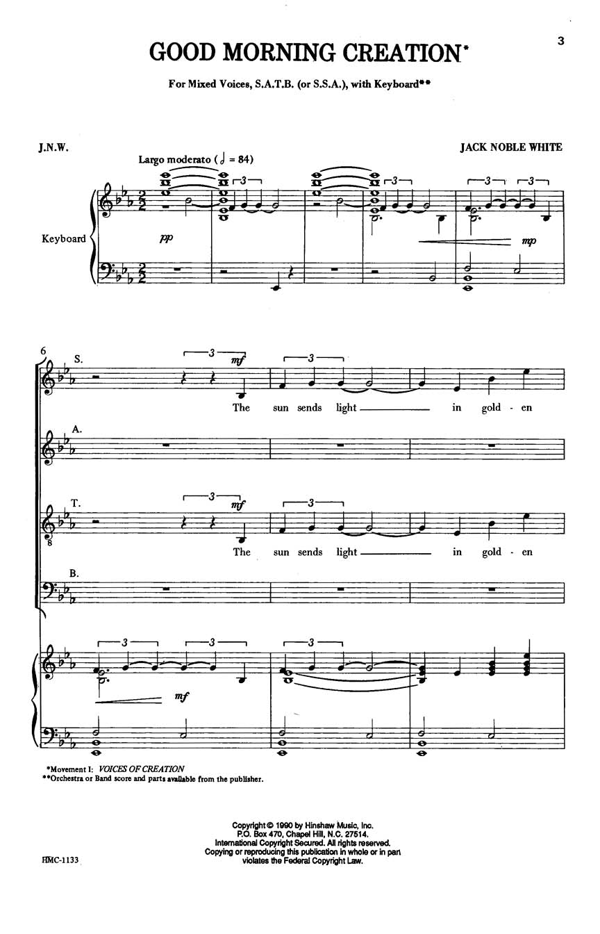 Good Morning Creation - sample page 1
