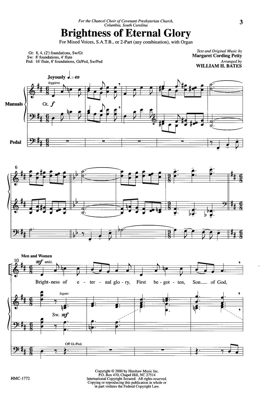 Brightness of Eternal Glory - sample page 1
