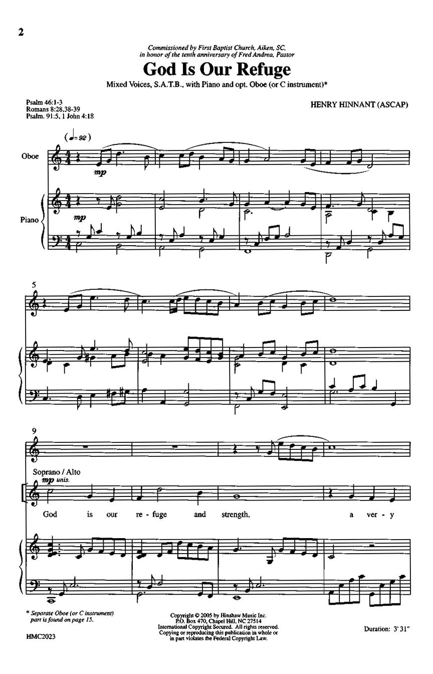 God Is Our Refuge - sample page 1