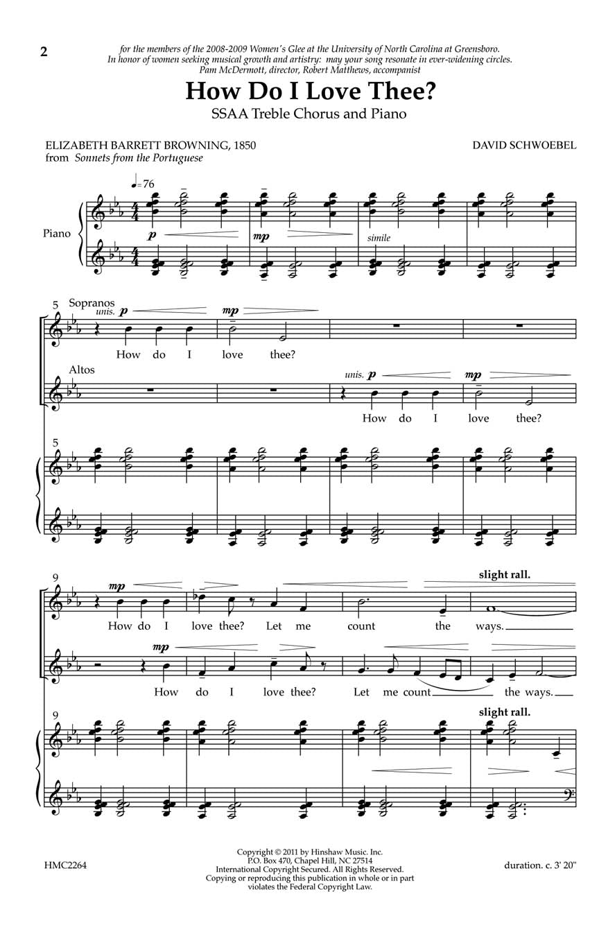 How Do I Love Thee - sample page 1