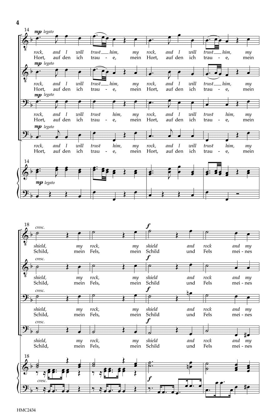 God Is My Rock (Fott Ist Mein Hort) - sample page 2