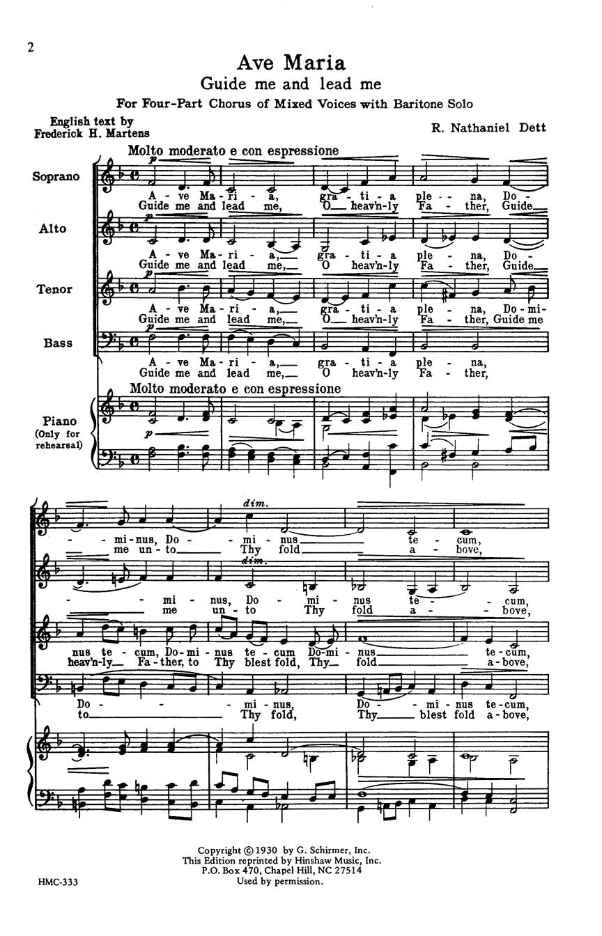 Ave Maria - String Quartet - sample page 1