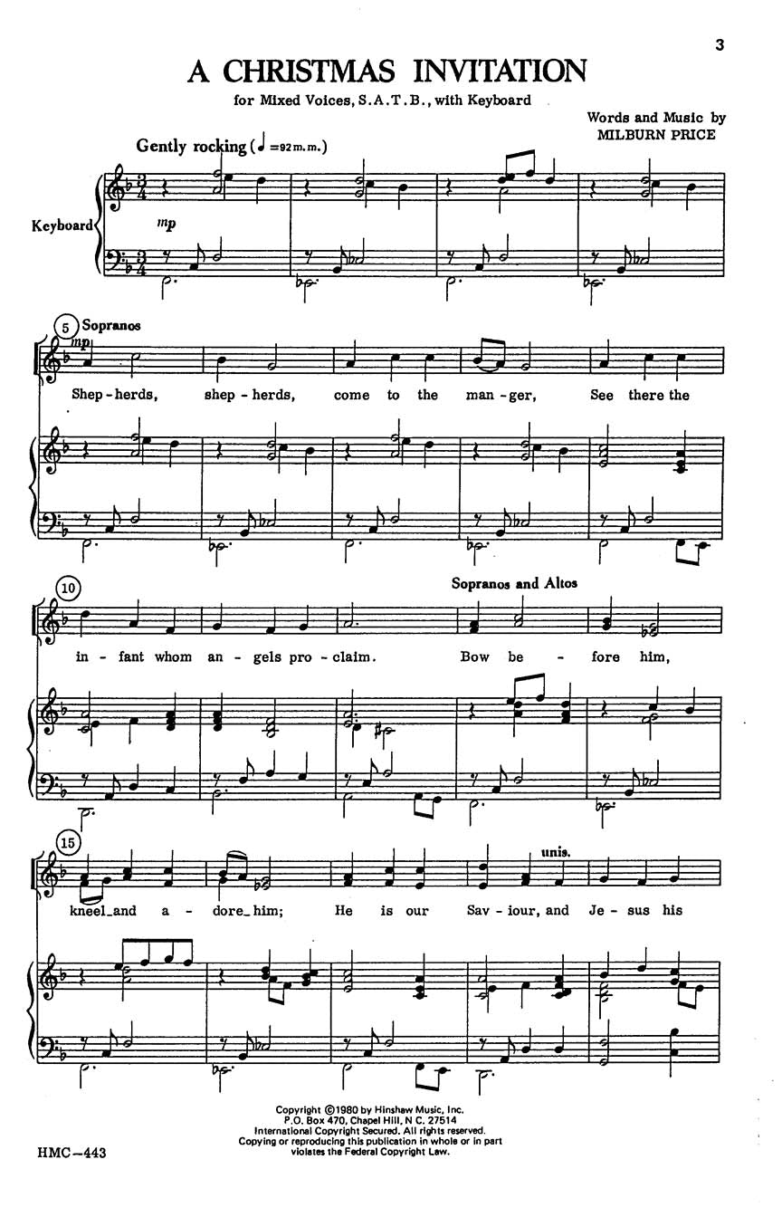 A Christmas Invitation - sample page 1