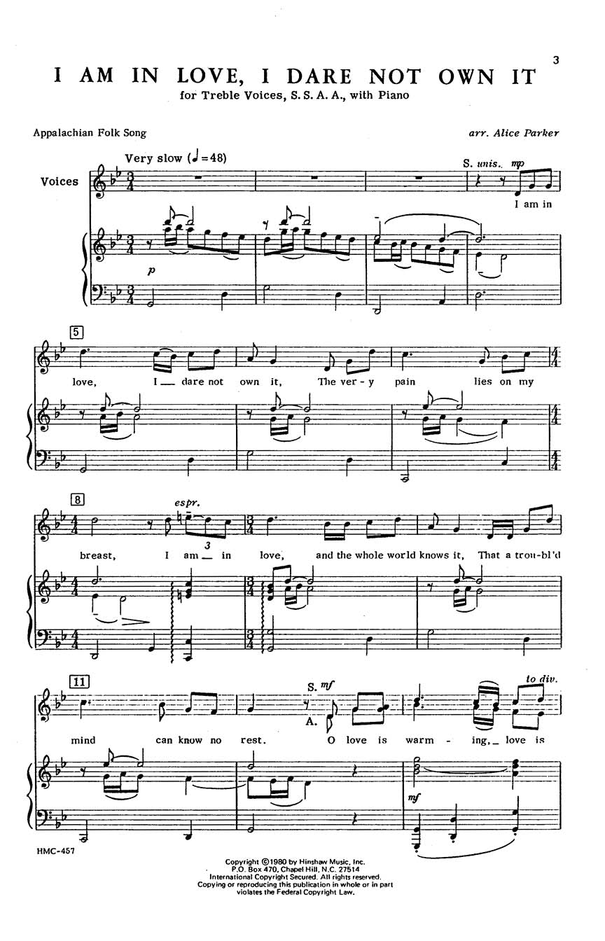 I Am In Love, I Dare Not Own It - sample page 1
