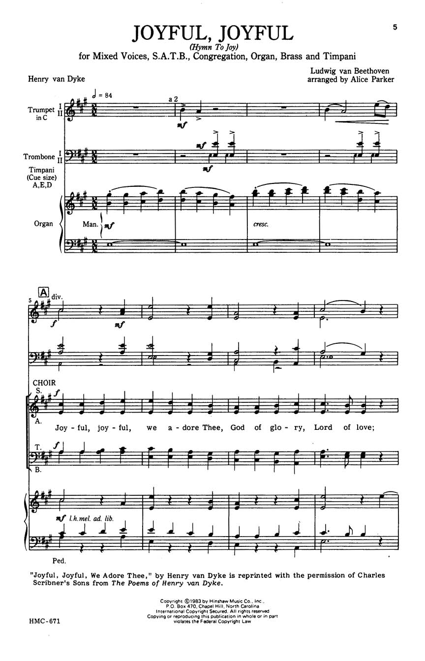 Joyful, Joyful - sample page 1