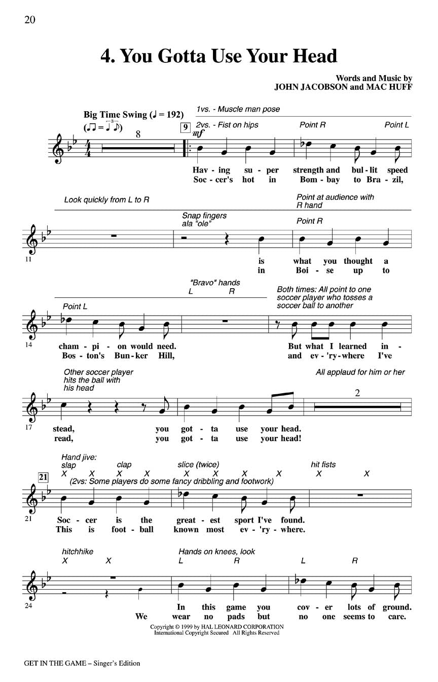 Get in the Game (Musical) - sample page 3