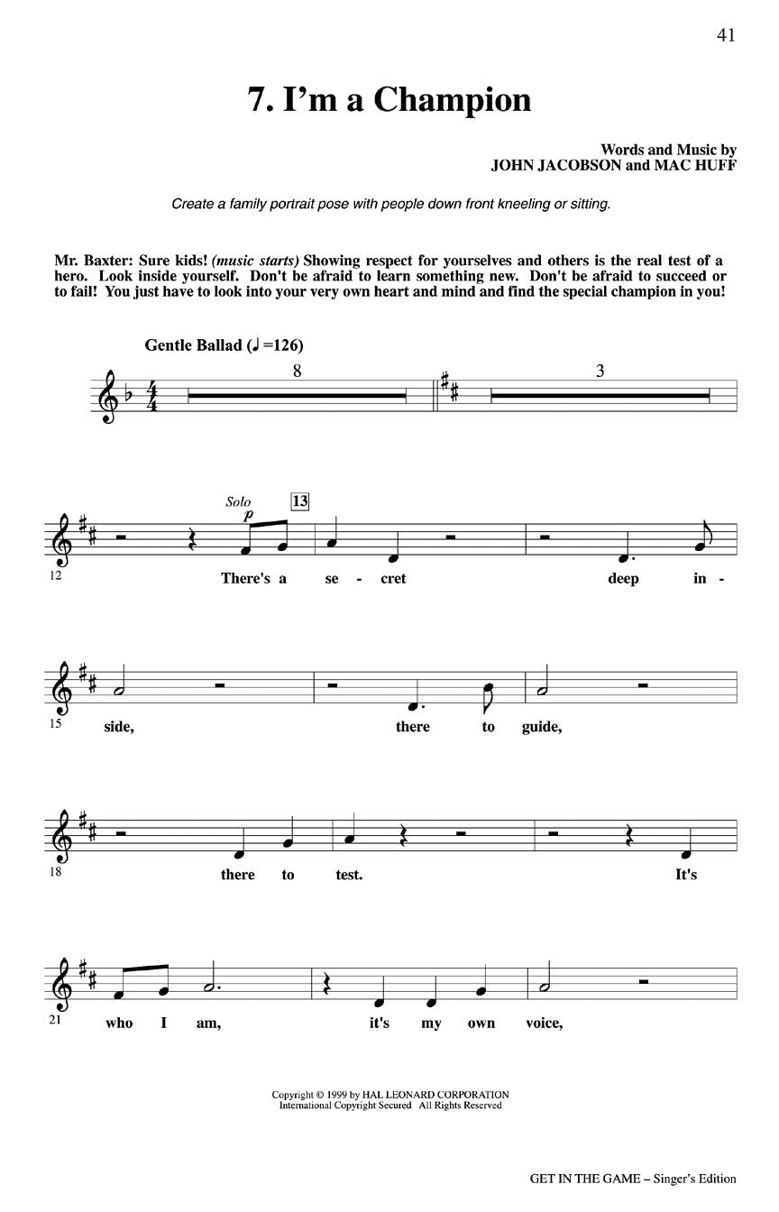 Get in the Game (Musical) - sample page 6