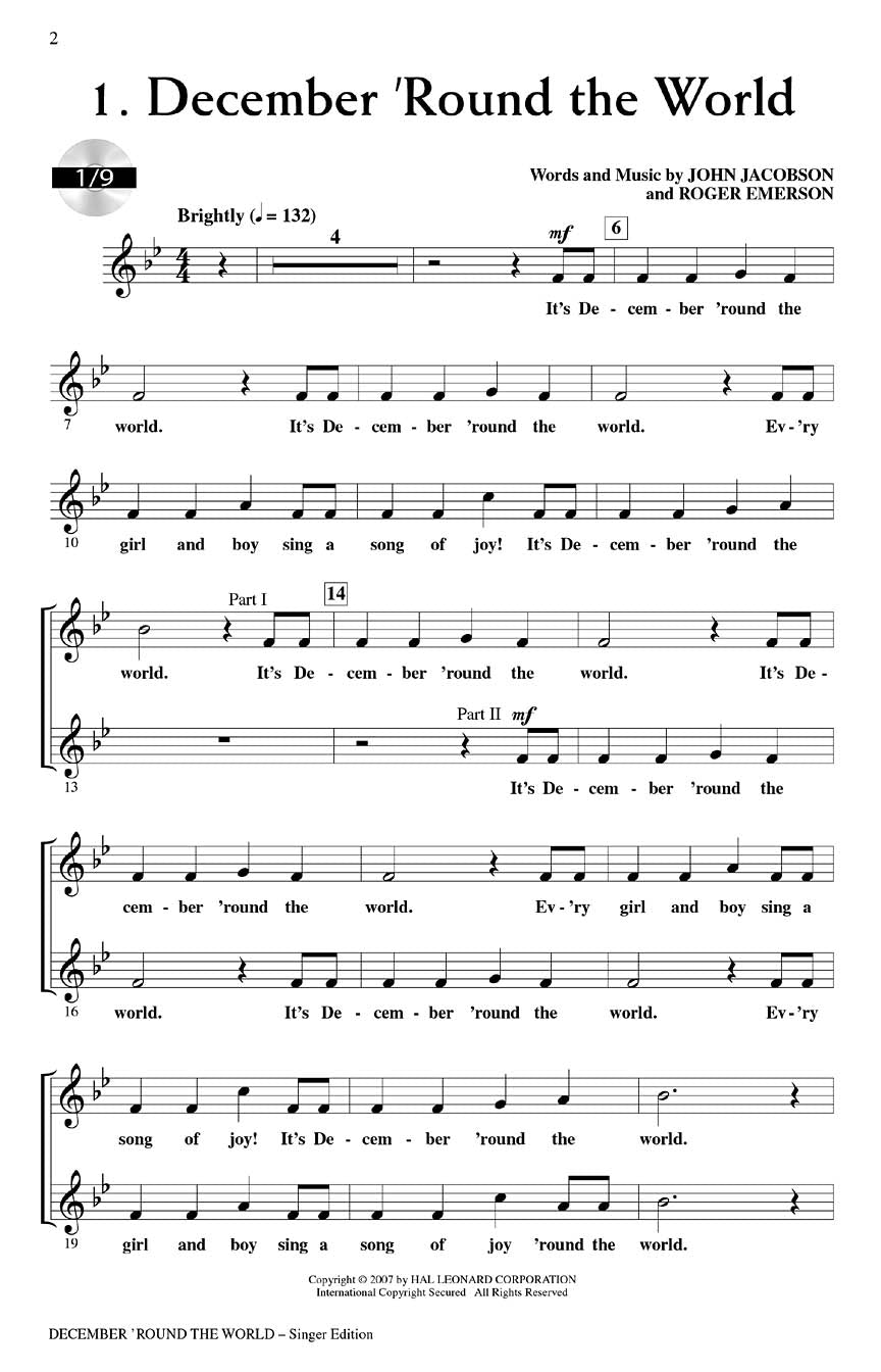 December 'Round the World - sample page 1