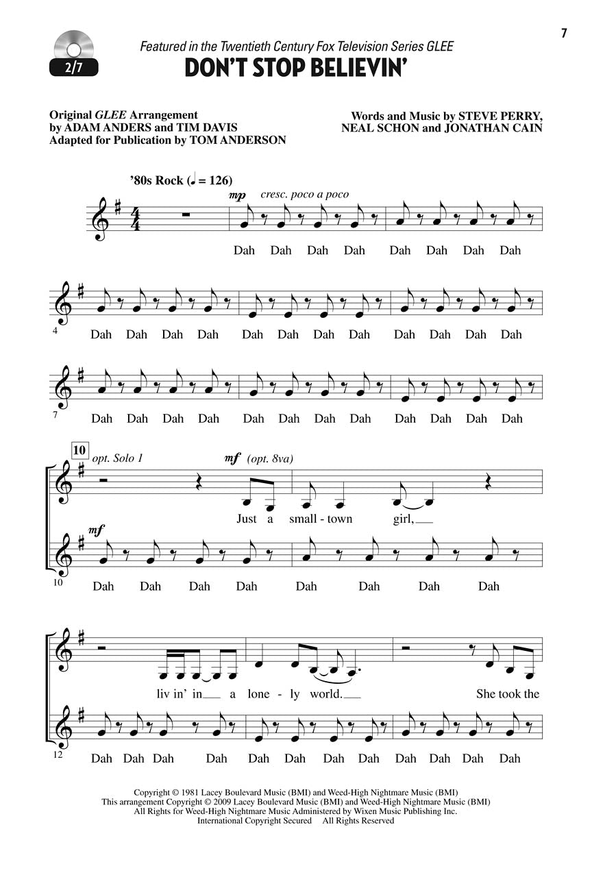 Let's All Sing Songs from <i>Glee</i> - sample page 3