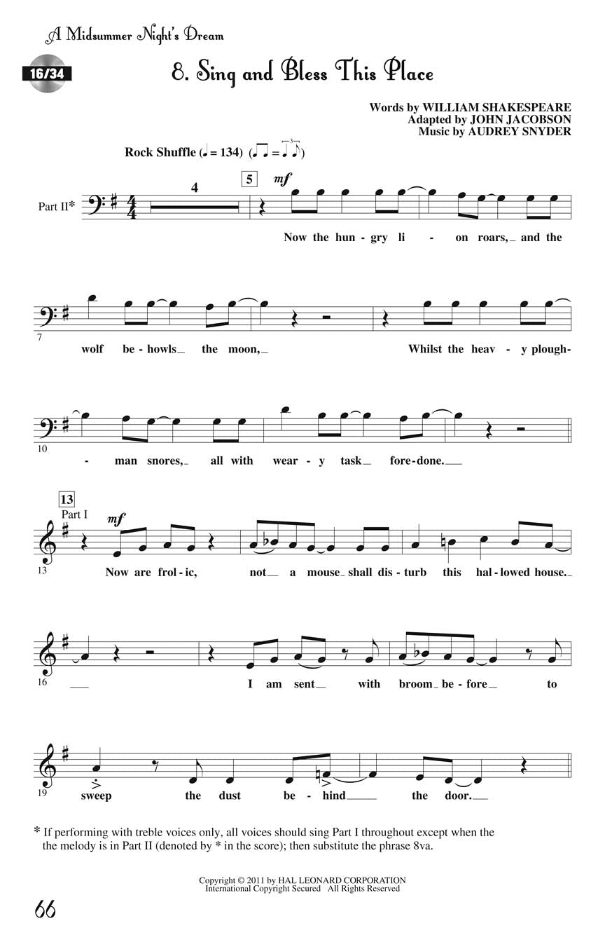 Midsummer Night's Dream, A - Youth Musical - sample page 6