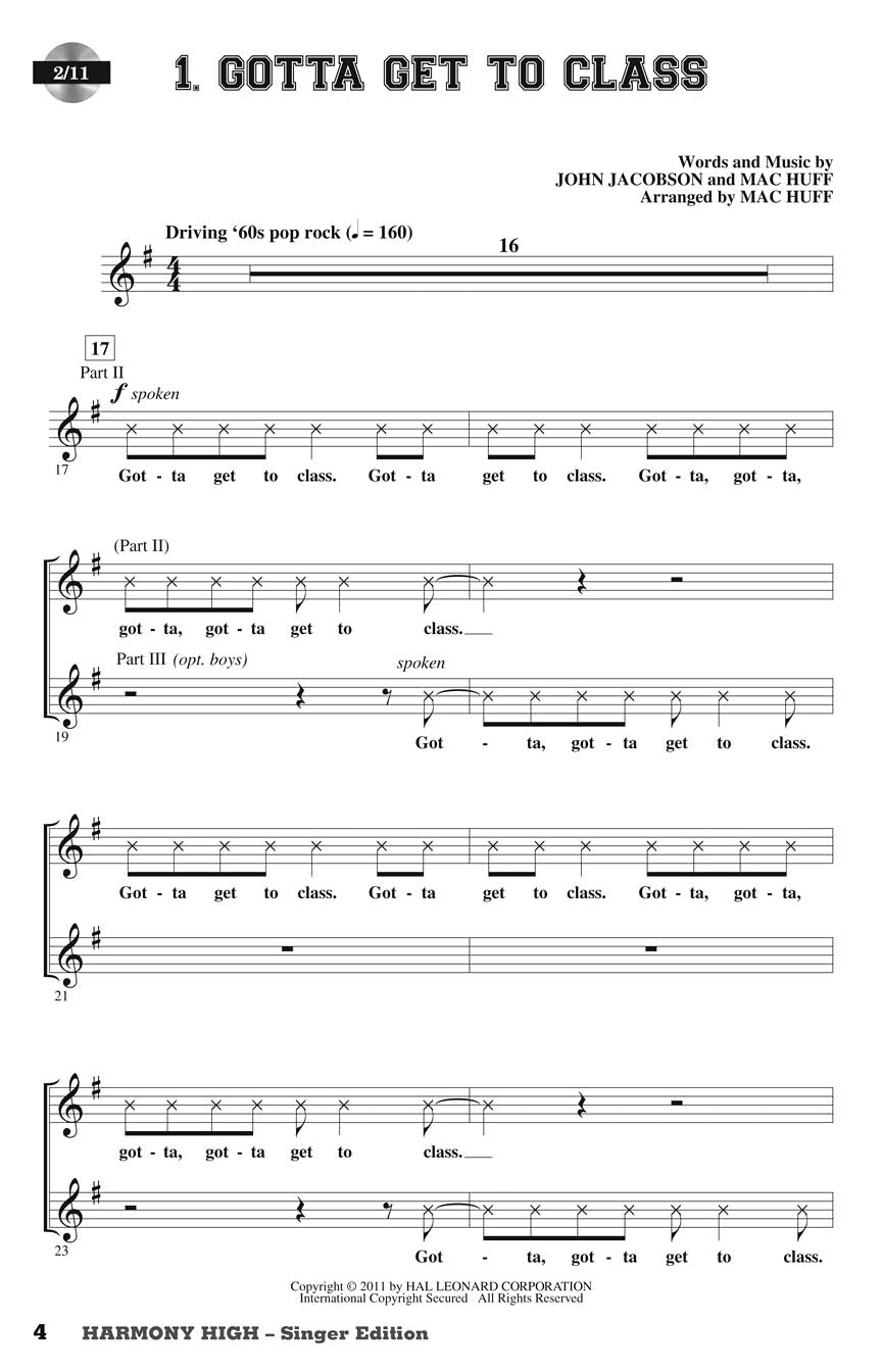 Harmony High - sample page 1