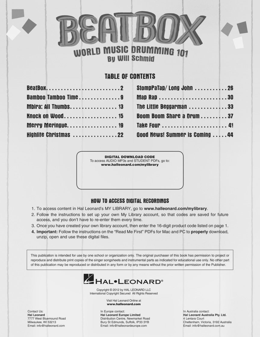 BeatBox - sample page 2