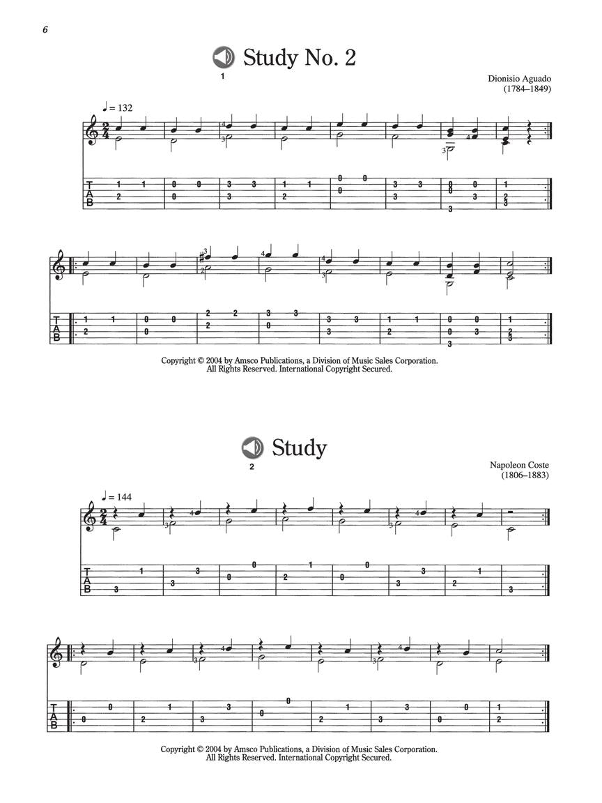 50 Easy Classical Guitar Pieces - sample page 3