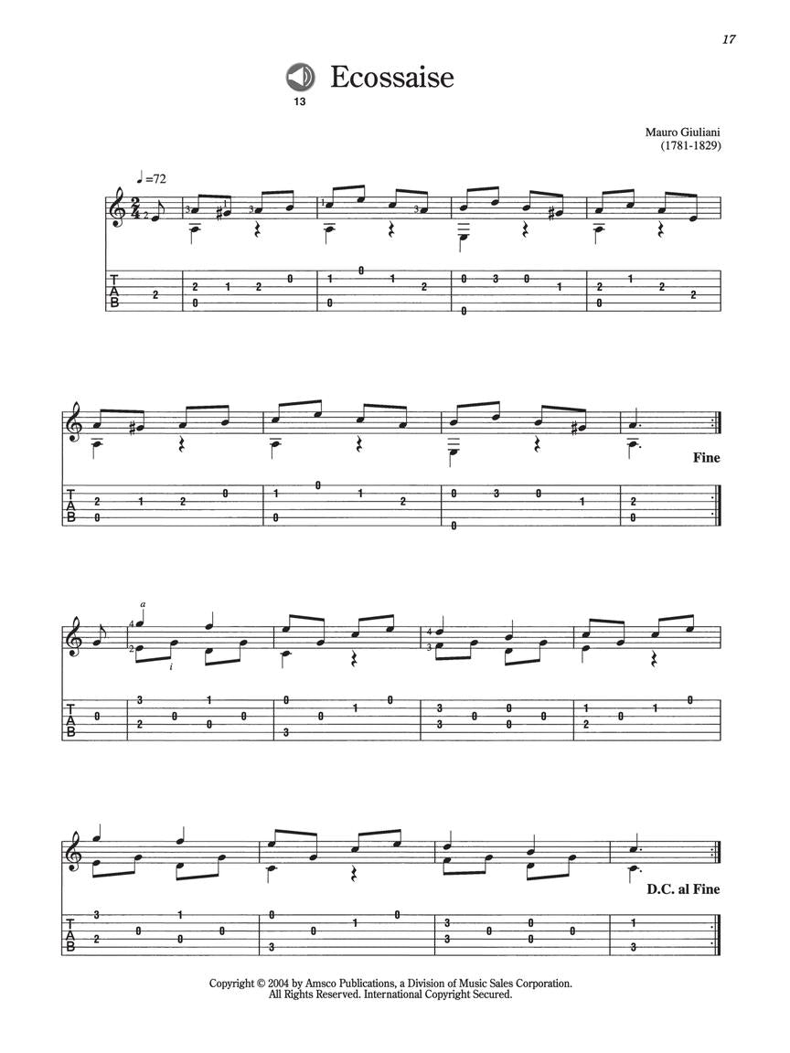 50 Easy Classical Guitar Pieces - sample page 4