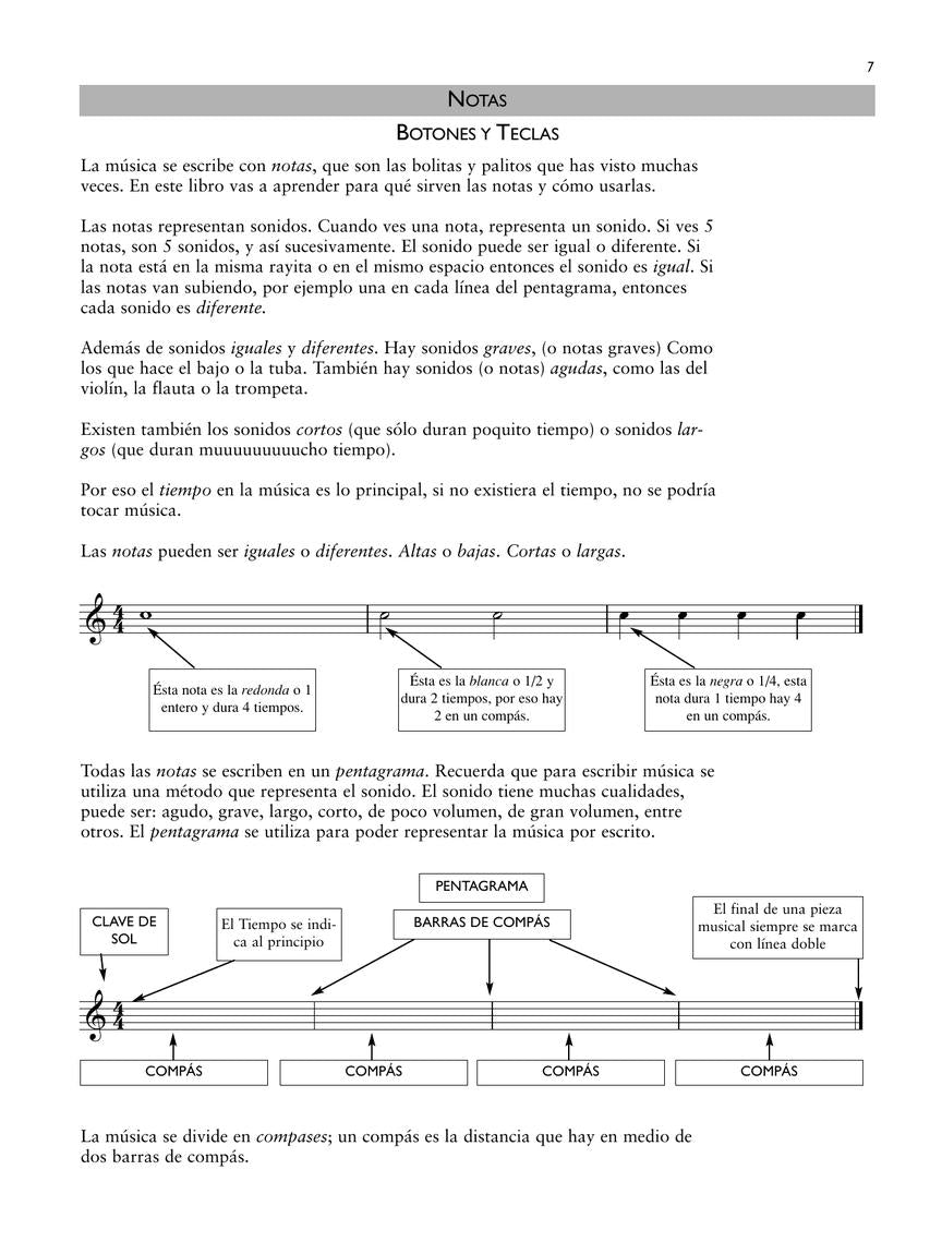 Primer Nivel: Aprende Acordeon Facilmente - sample page 6