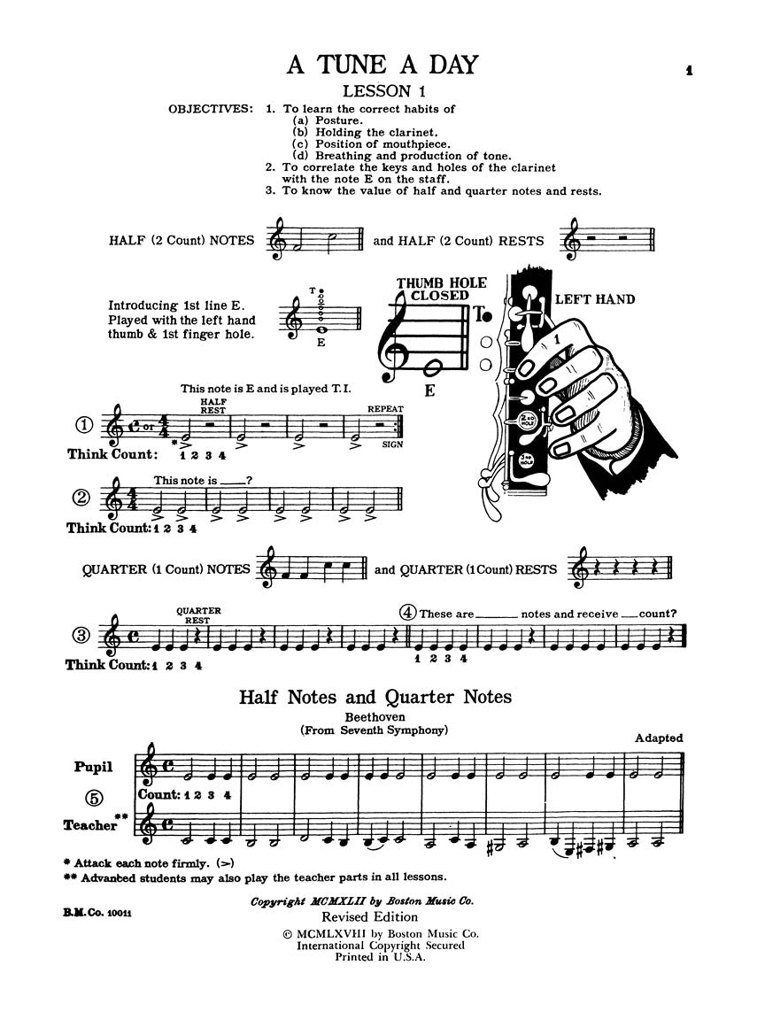 A Tune a Day – Clarinet - sample page 3