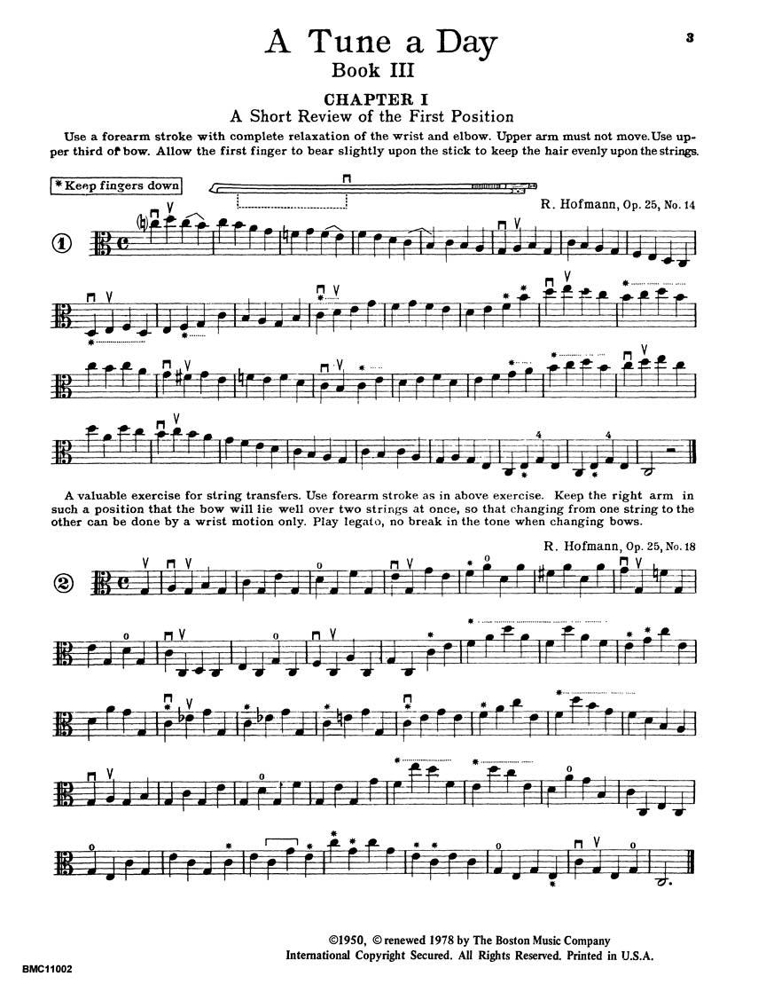 A Tune a Day – Viola - sample page 2