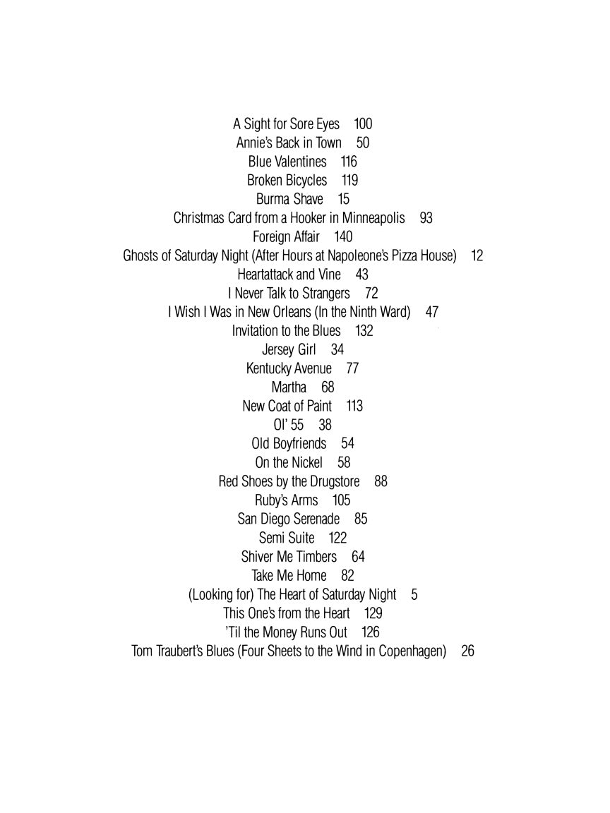 Tom Waits – Anthology - sample page 2