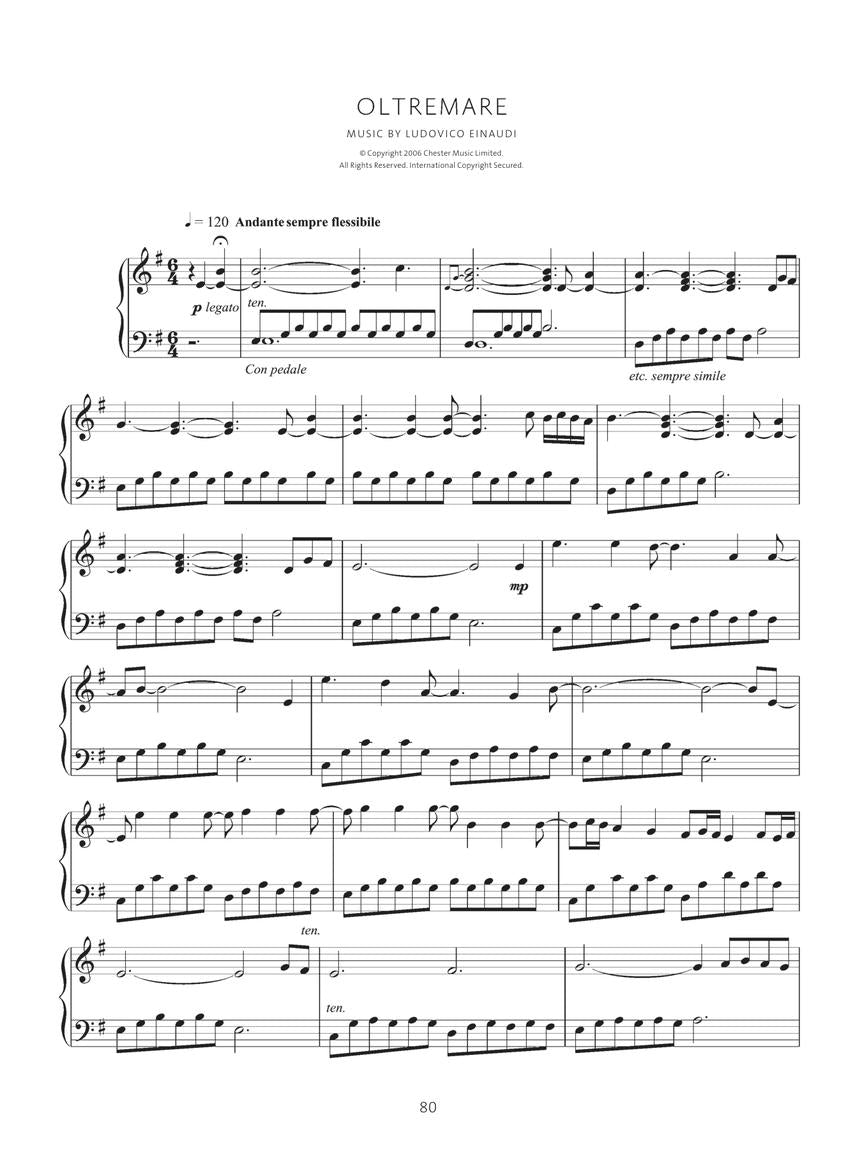Ludovico Einaudi – Solo Piano - sample page 6