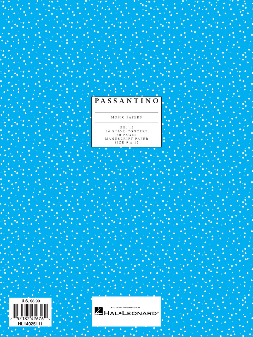16. Manuscript Paper: 16-stave - sample page 1