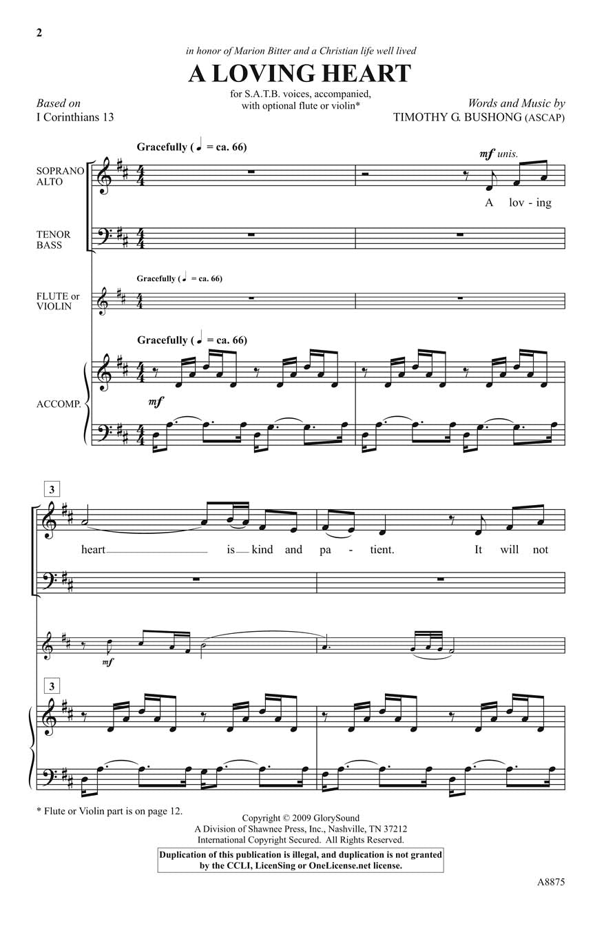 A Loving Heart - sample page 1