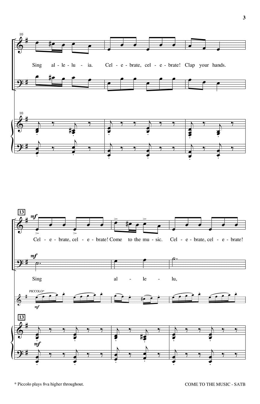 Come to the Music - sample page 2