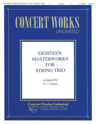 Product Cover for Eighteen Masterworks for String Trio