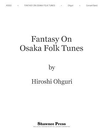 Product Cover for Fantasy on Osaka Folk Tunes