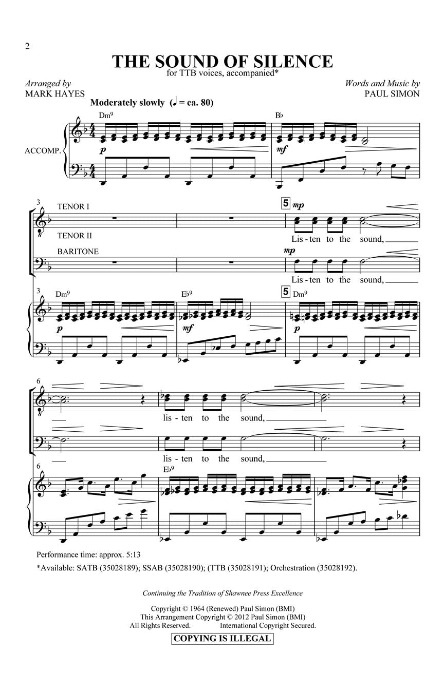 The Sound of Silence - sample page 1