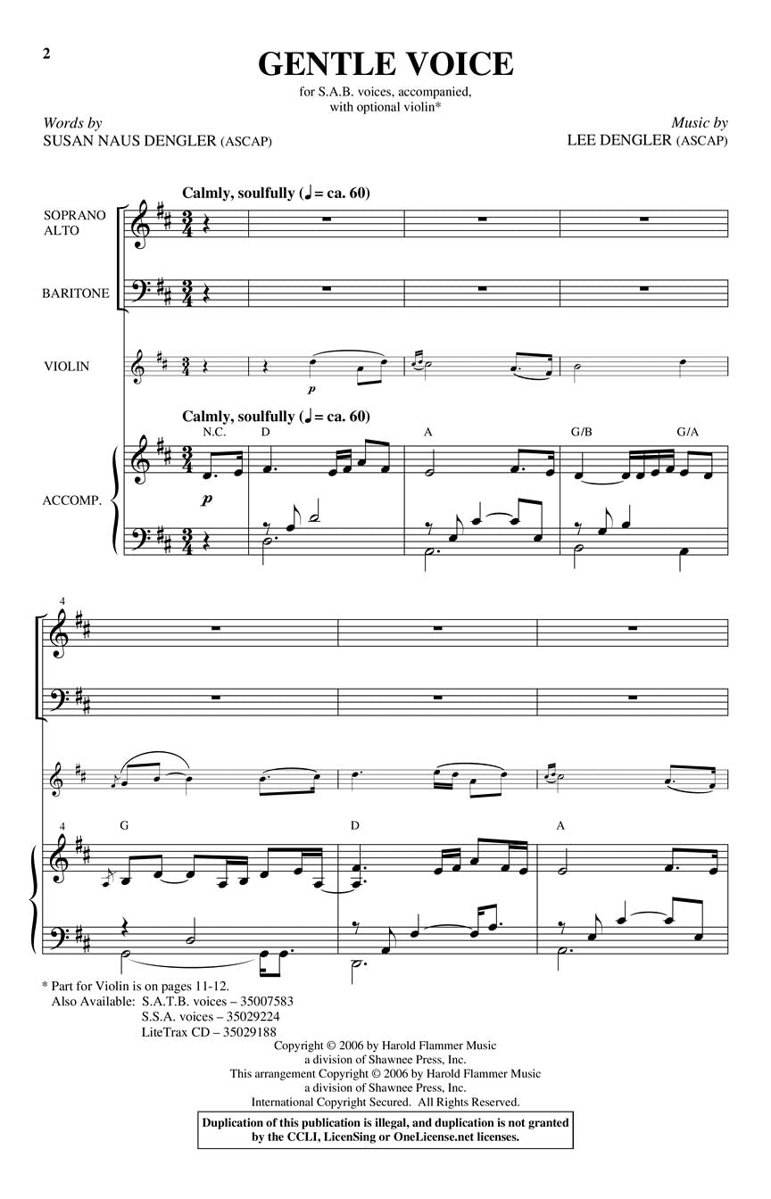 Gentle Voice - sample page 1
