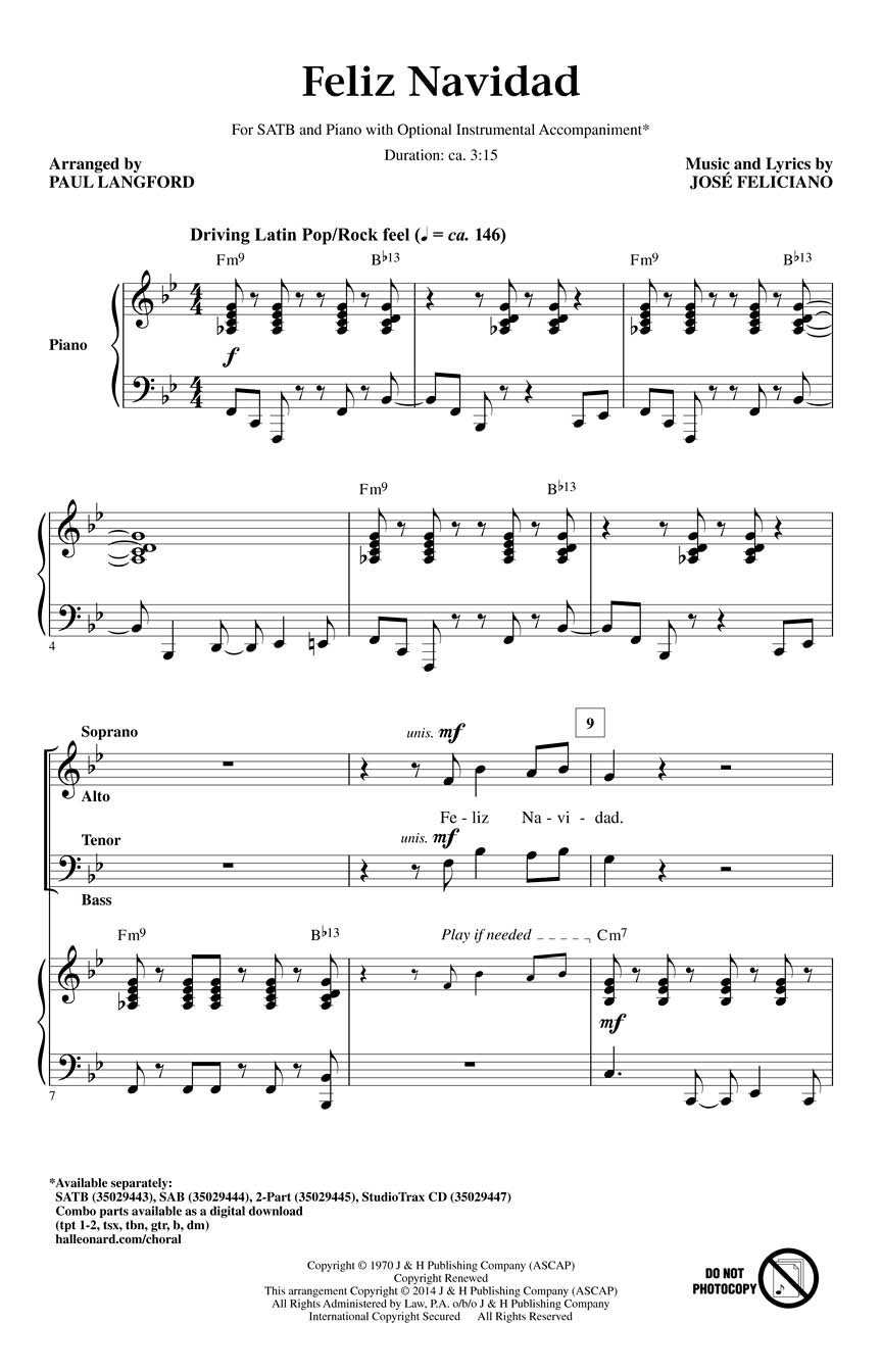 Feliz Navidad - sample page 1