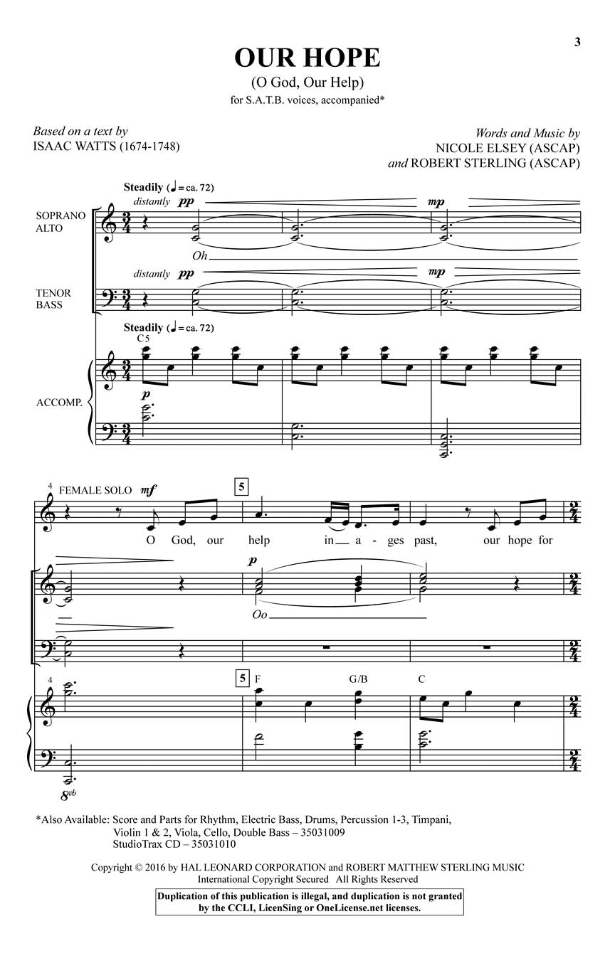 Our Hope - sample page 1
