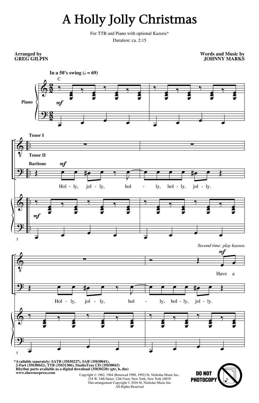 A Holly Jolly Christmas - sample page 1