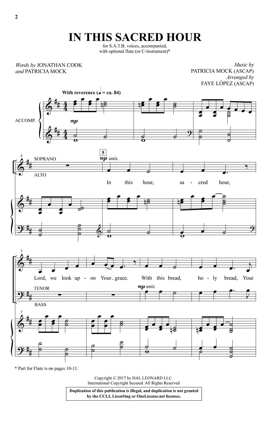 In This Sacred Hour - sample page 1