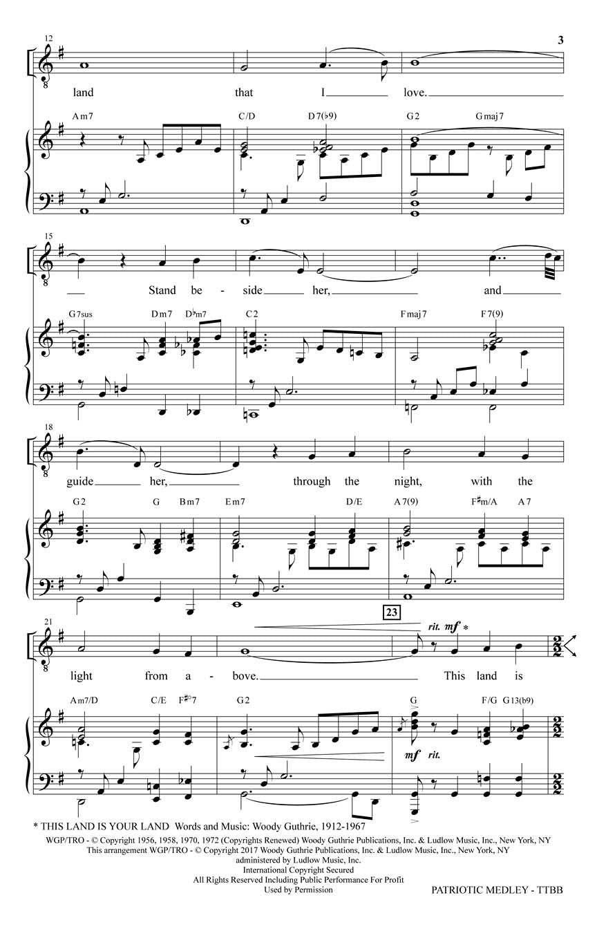 Patriotic Medley - sample page 2