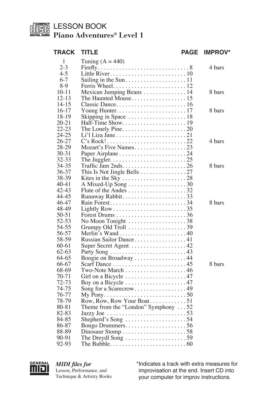 Level 1 – Lesson Book CD – 2nd Edition - sample page 2