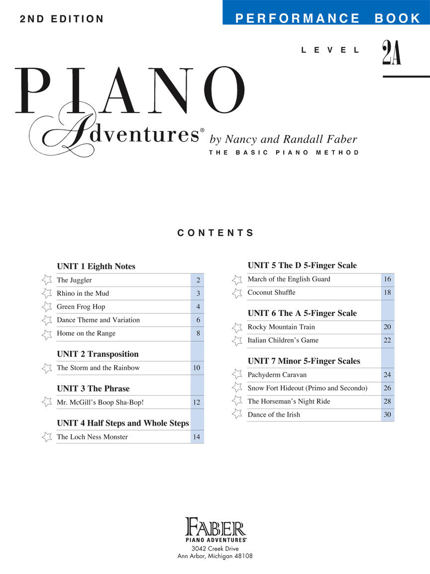 Level 2A – Performance Book – 2nd Edition - sample page 2