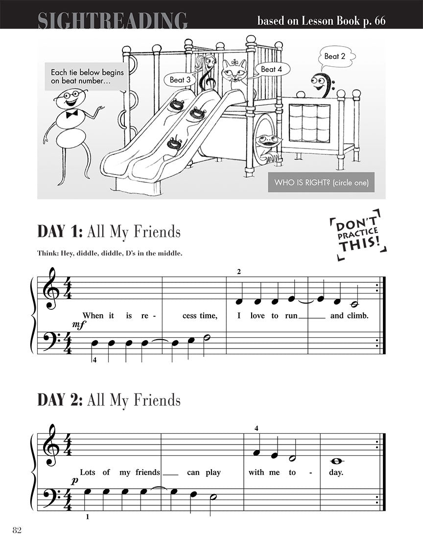 Primer Level – Sightreading Book - sample page 7