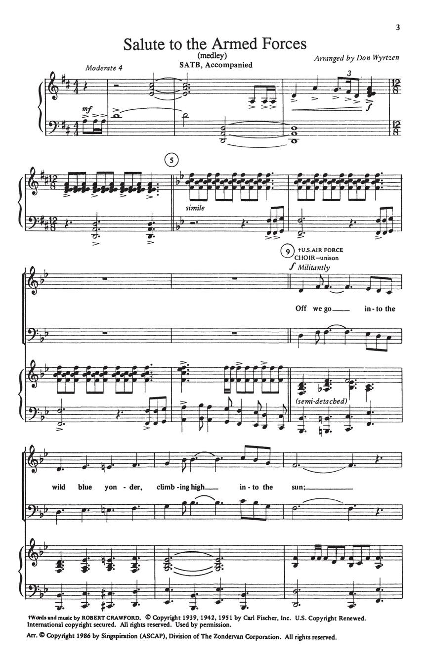 Salute to the Armed Forces (Medley) - sample page 2