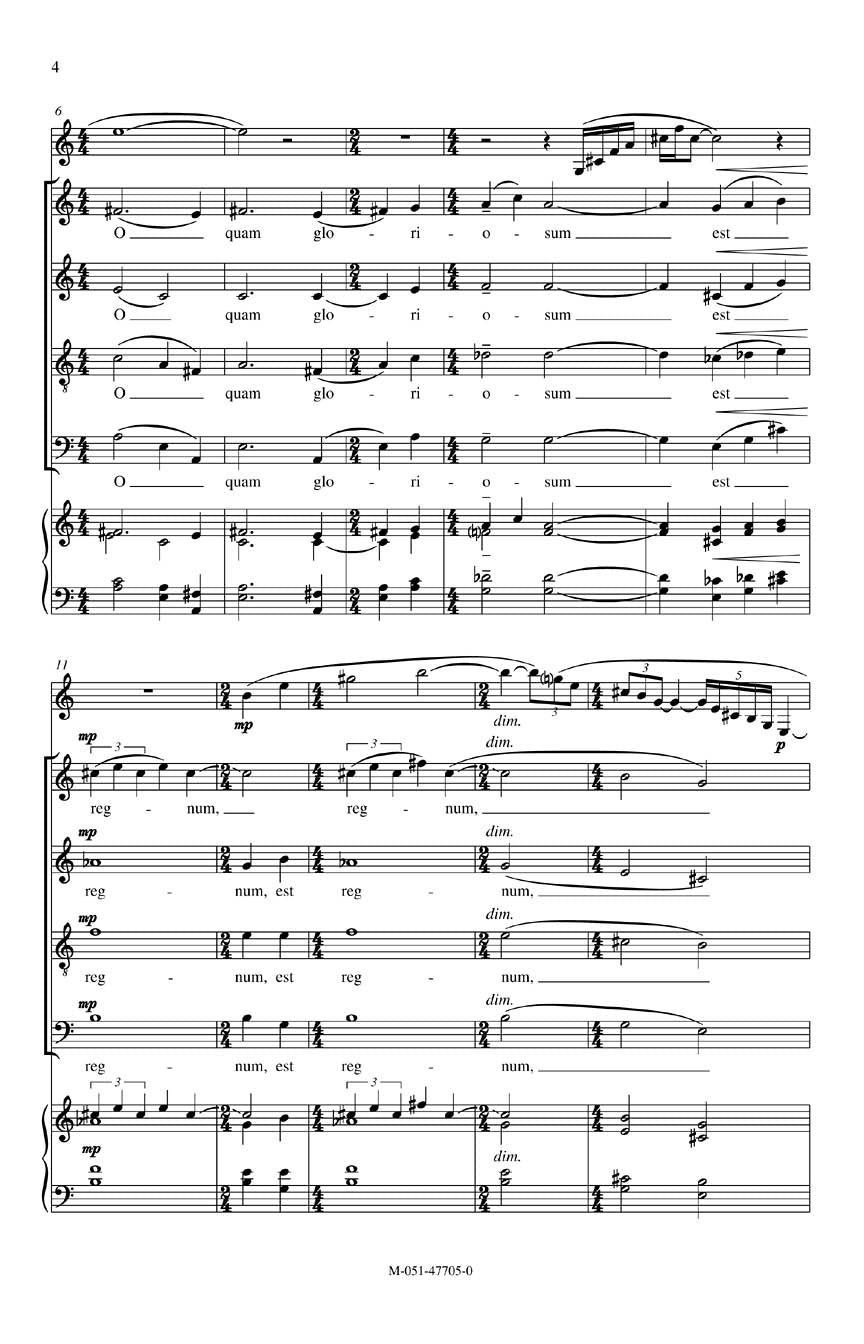O Quam Gloriosum - sample page 2