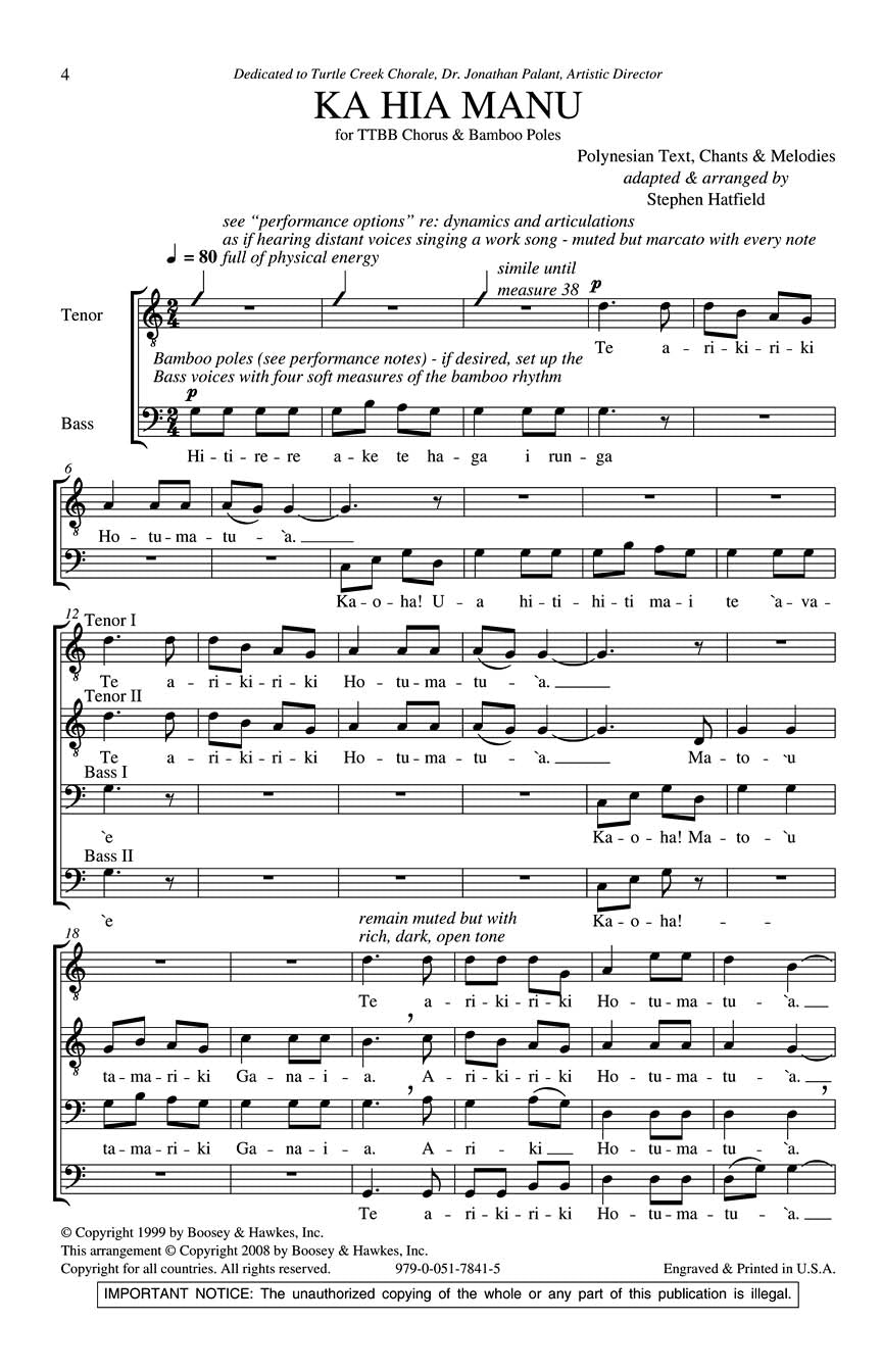 Ka Hia Manu - sample page 1