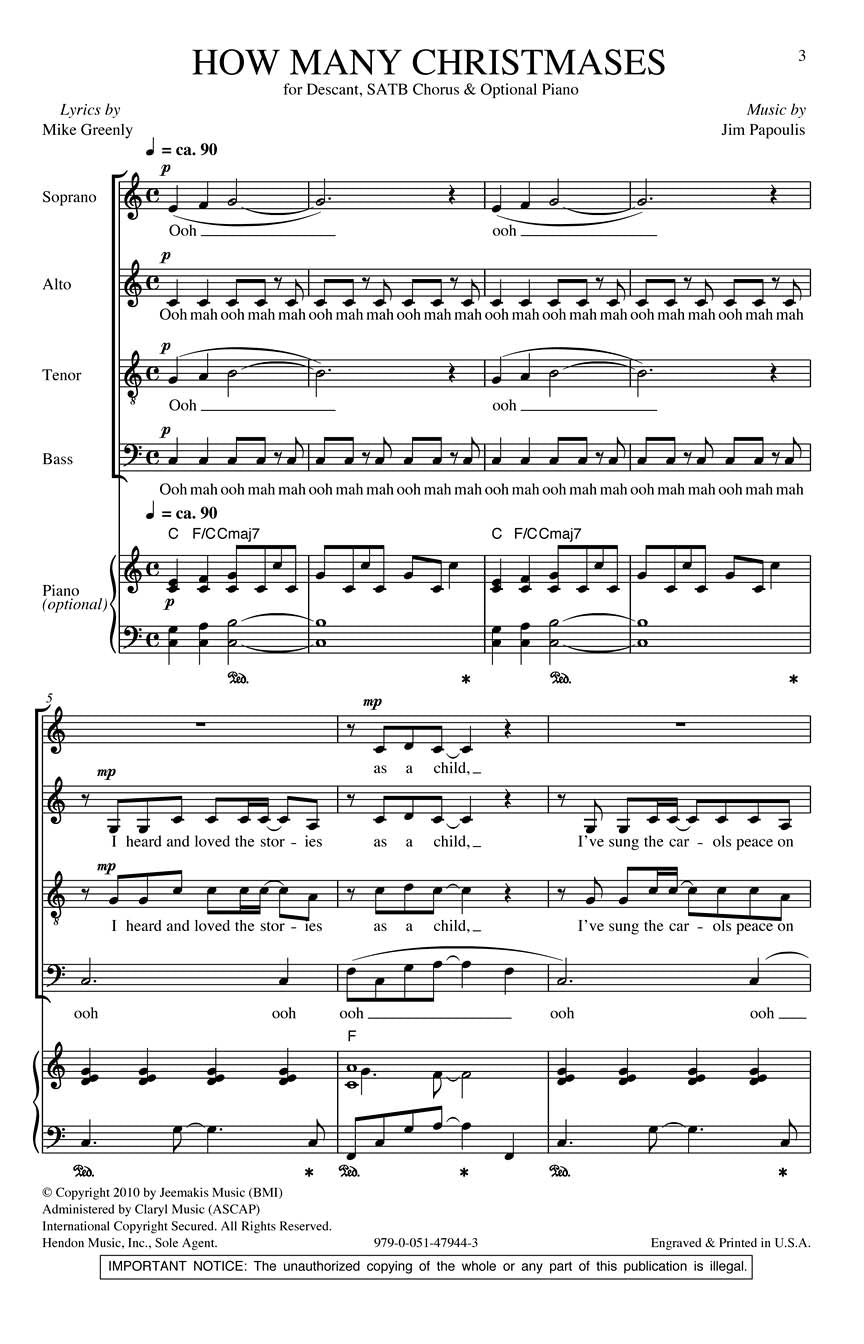 How Many Christmases - sample page 1