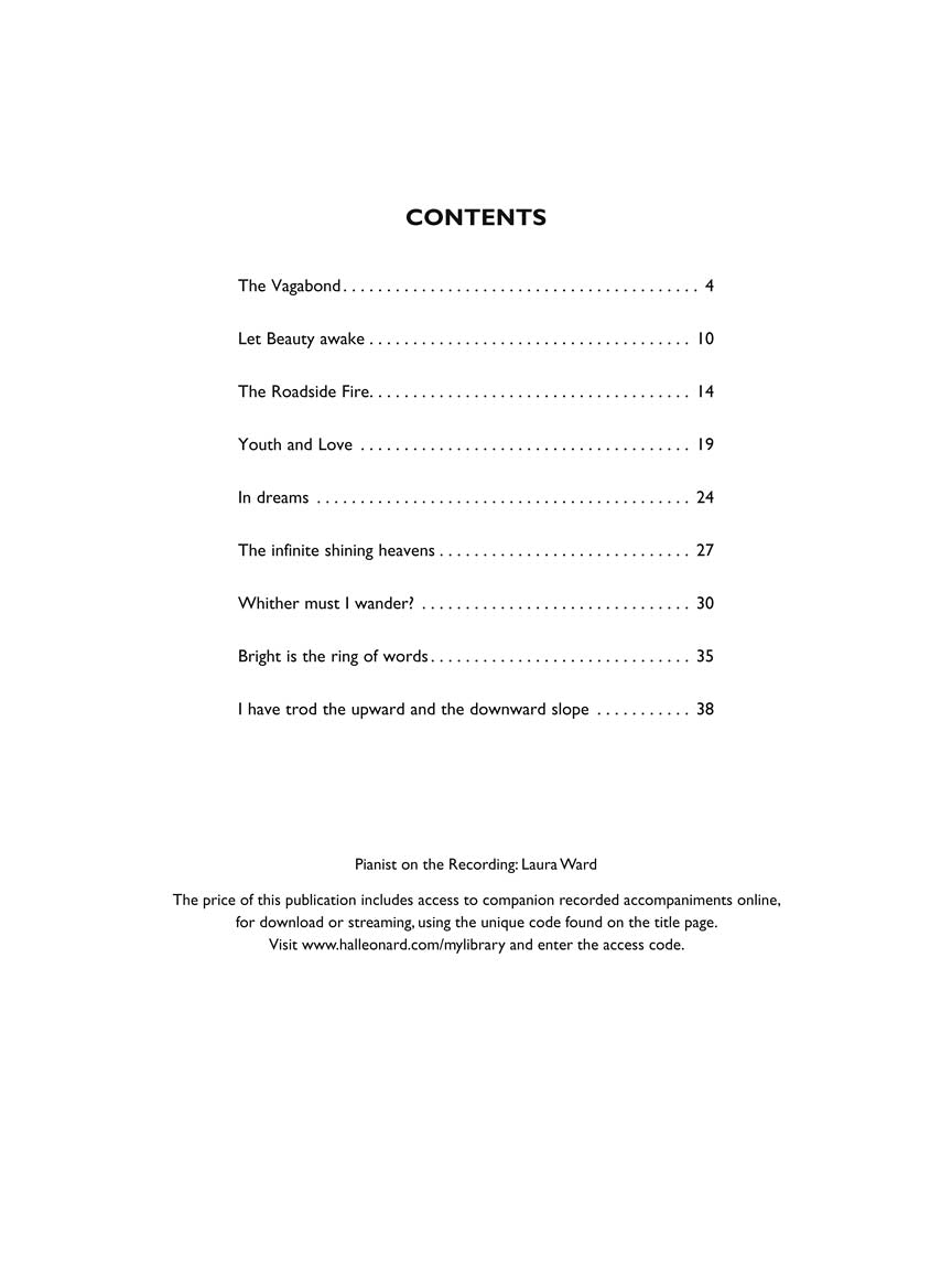 Songs of Travel - sample page 3