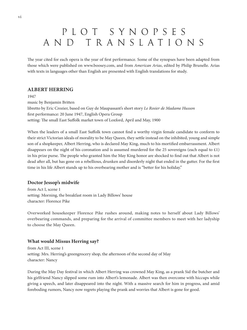 Boosey & Hawkes Opera Anthology – Mezzo-Soprano - sample page 5