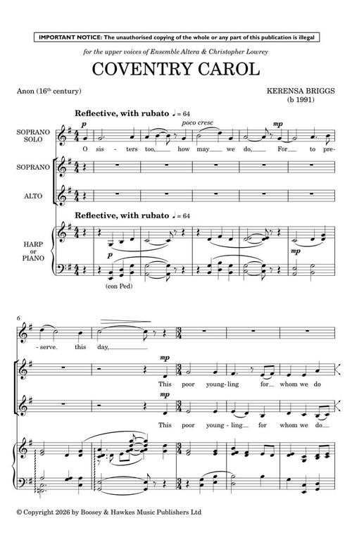 Coventry Carol - sample page 3
