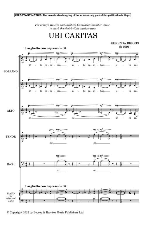 Ubi Caritas - sample page 3