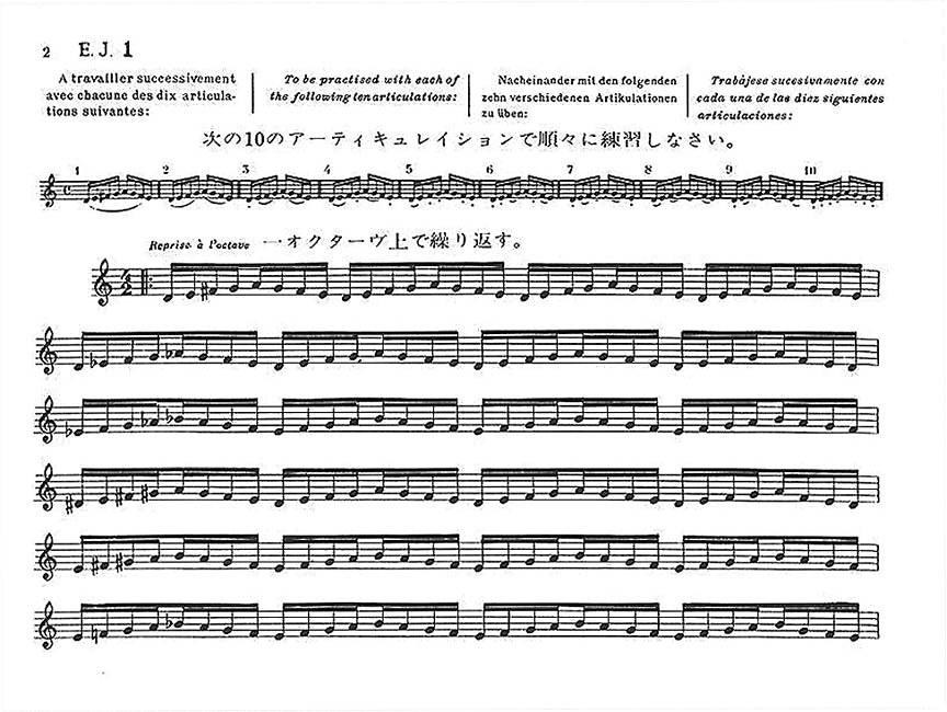 17 Exercices Journaliers De Mécanisme Pour Flute Traversiere - sample page 2